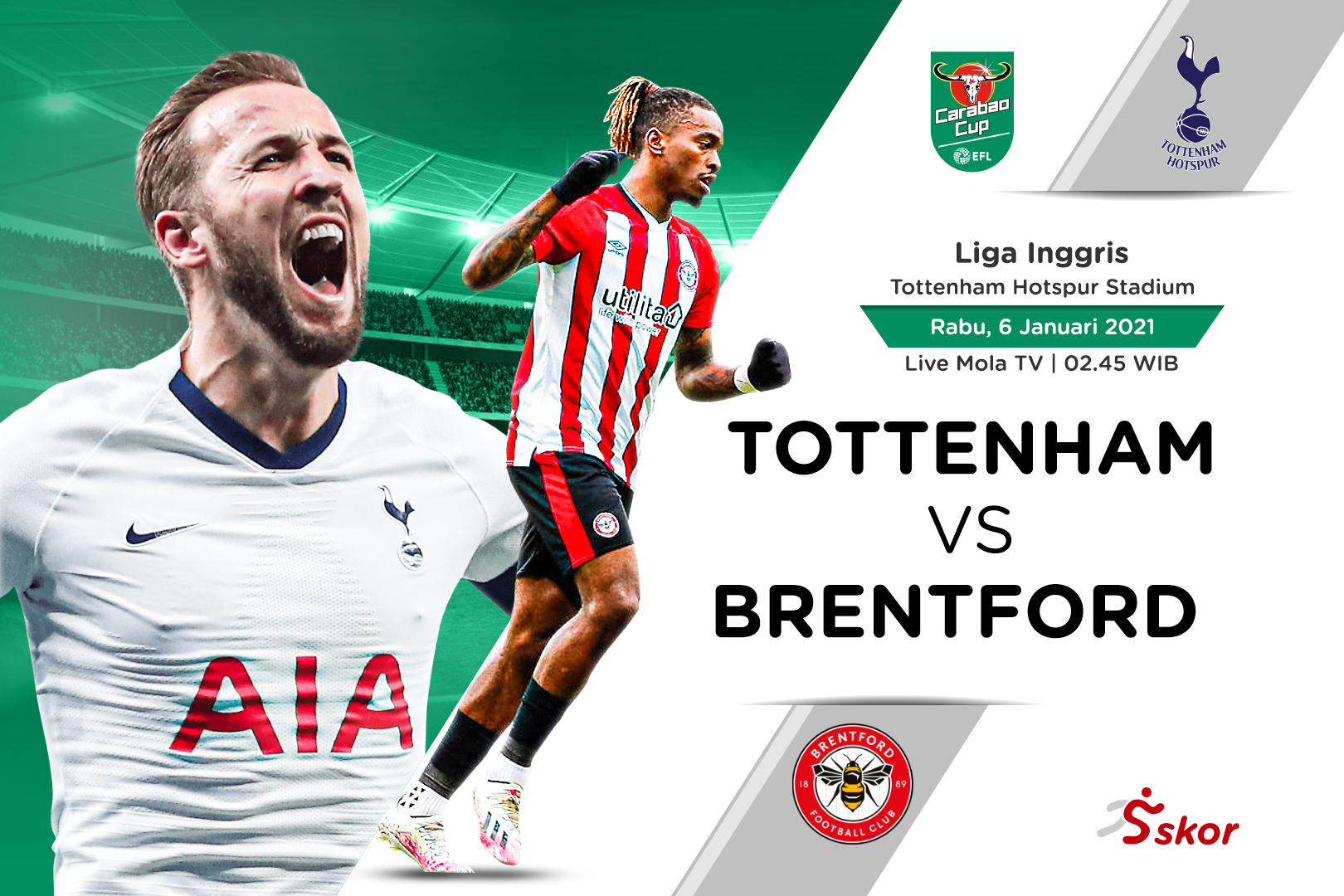 Prediksi Piala Liga Inggris: Tottenham Hotspur vs Brentford