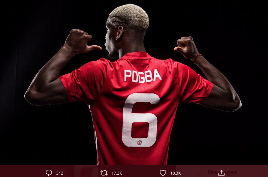 Ini Pilihan Nomor Punggung Paul Pogba Jika Pindah ke PSG