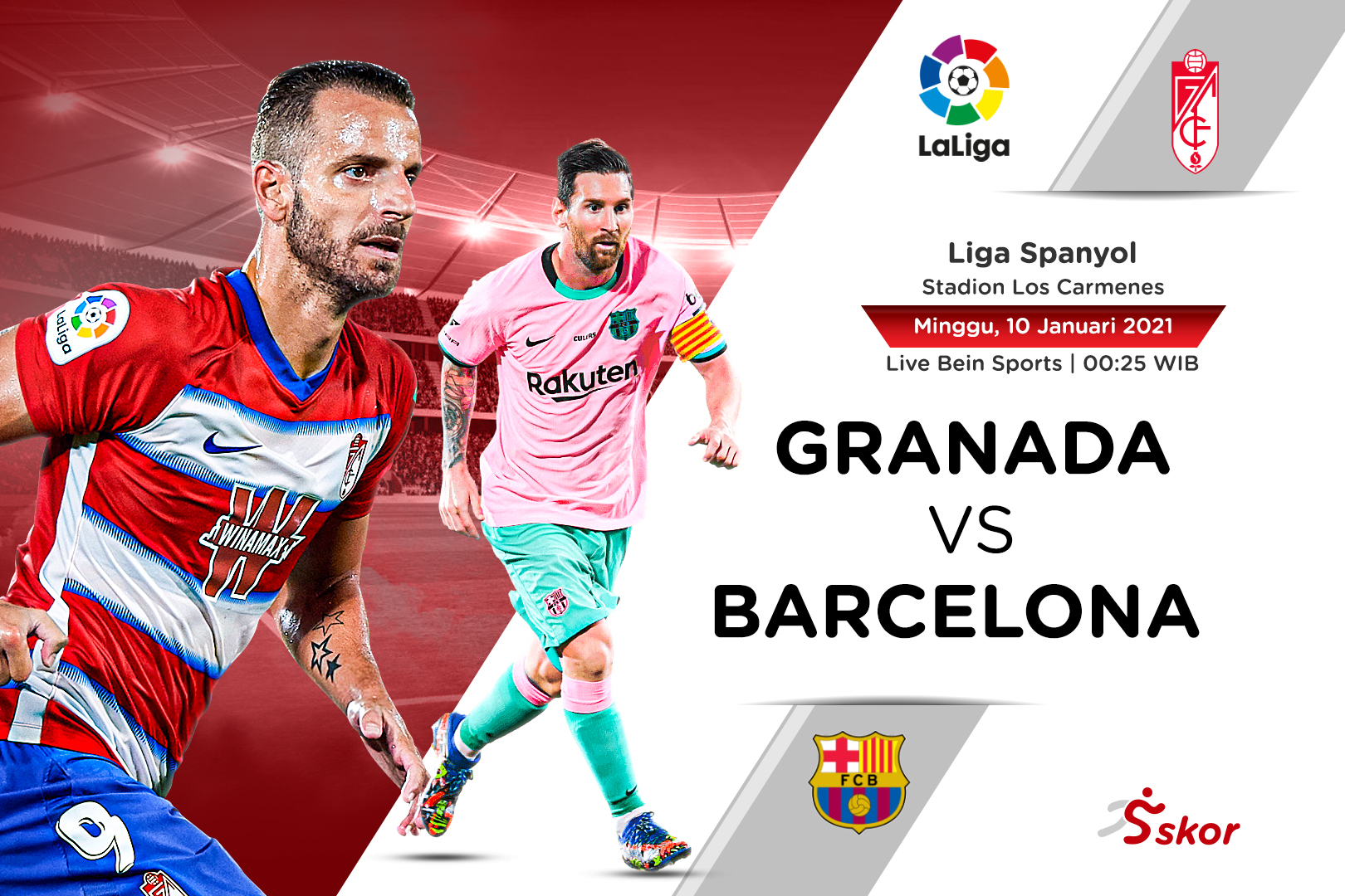 Link Live Streaming Liga Spanyol: Granada vs Barcelona