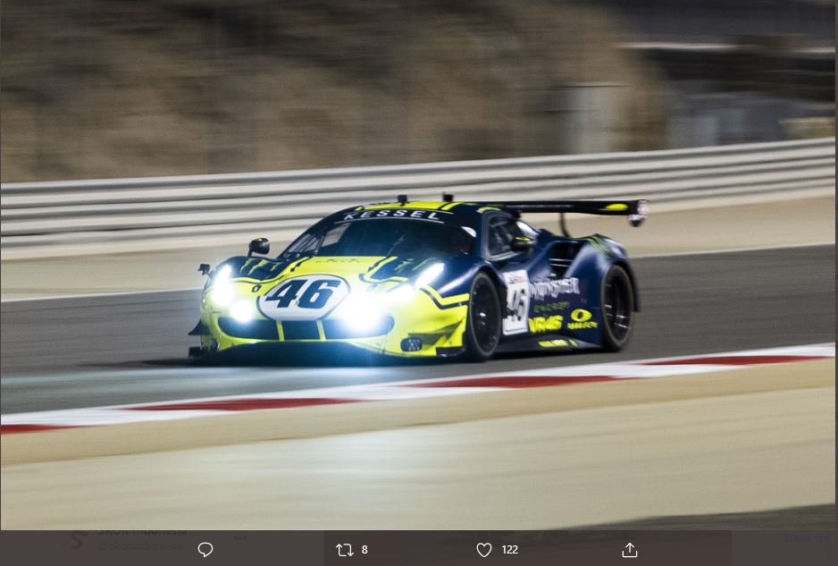 Geber Supercar Ferrari di Gulf 12 Hours, Tim Valentino Rossi Finis Keempat