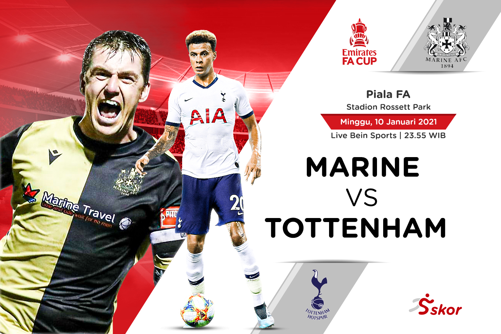 Prediksi Marine vs Tottenham Hotspur: Jose Mourinho Tidak Mau Ada Kejutan