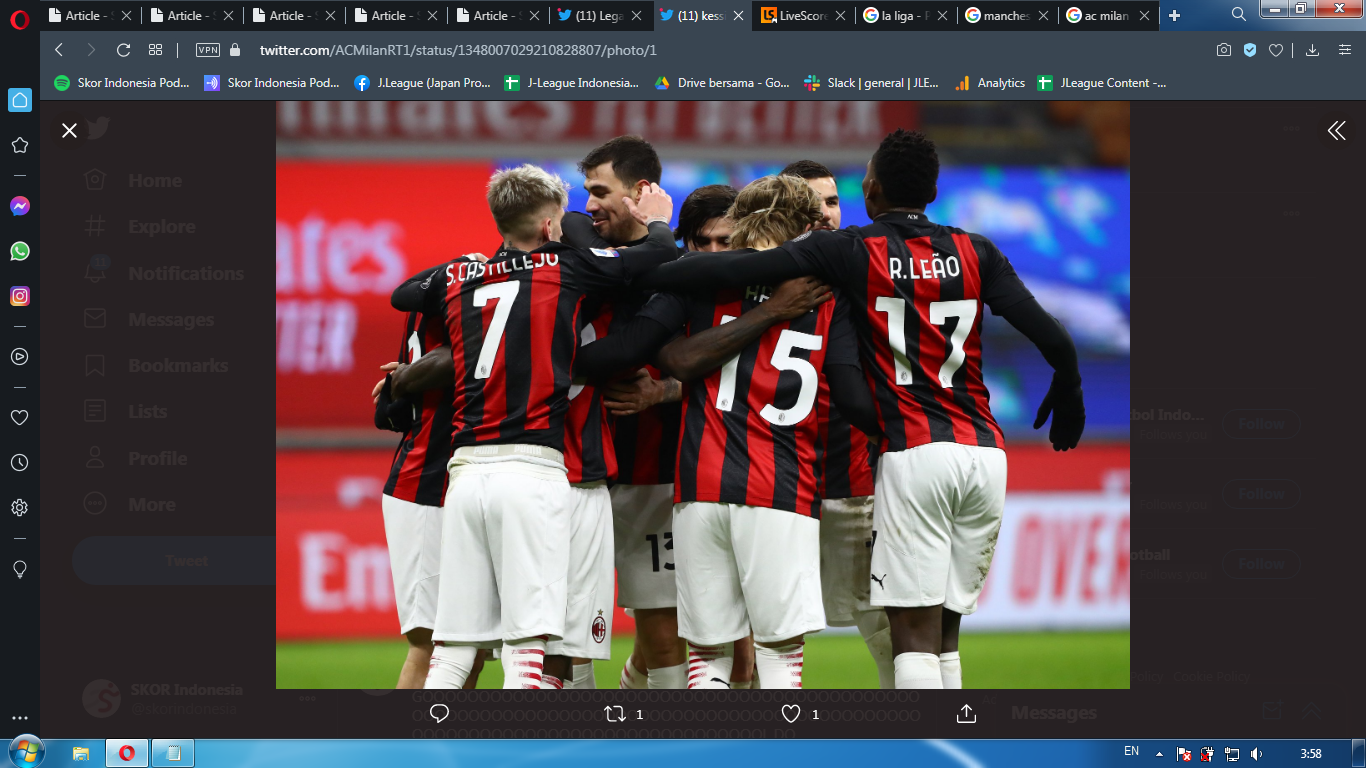 AC Milan Didesak untuk Tidak Menyerah pada Perebutan Scudetto
