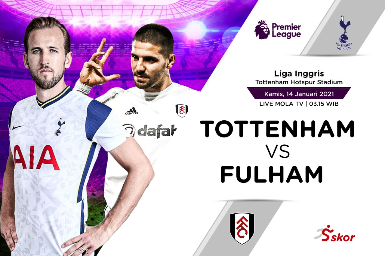 Link Live Streaming Tottenham Hotspur vs Fulham di Liga Inggris