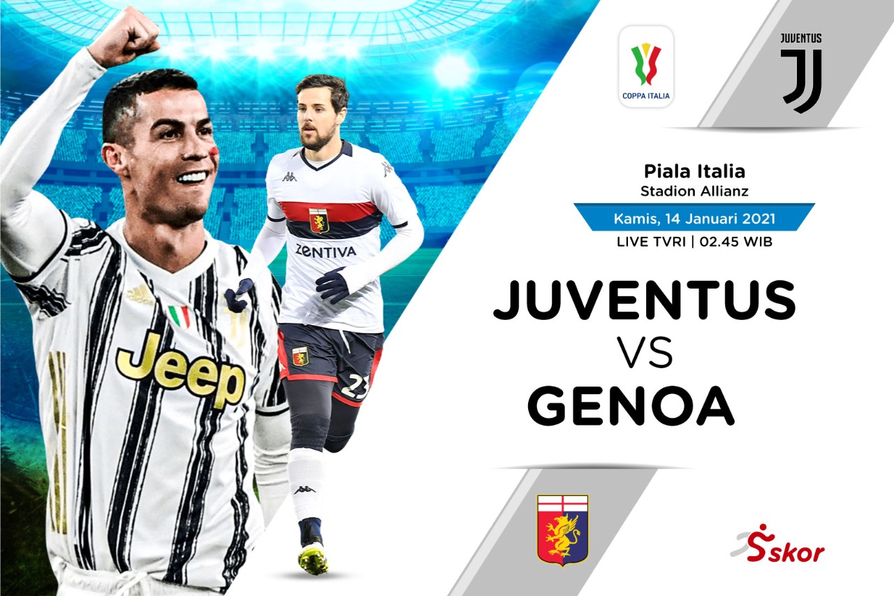 Link Live Streaming Coppa Italia: Juventus vs Genoa