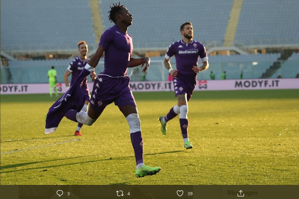 Hasil Fiorentina vs Inter Milan: 90 Menit 1-1, Christian Kouame Paksa I Nerazzurri ke Perpanjangan Waktu