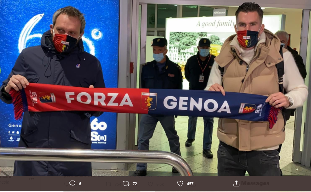 Gabung Genoa, Kevin Strootman Bahagia Bisa Kembali ke Italia