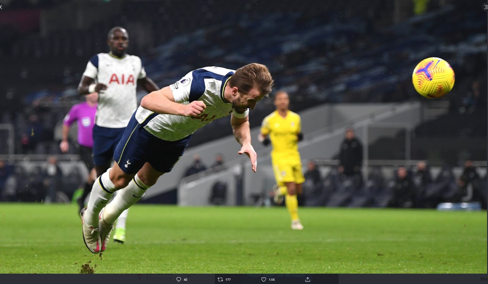 Hasil Liga Inggris: Sundulan Terbang Harry Kane Gagal Bawa Tottenham Menang