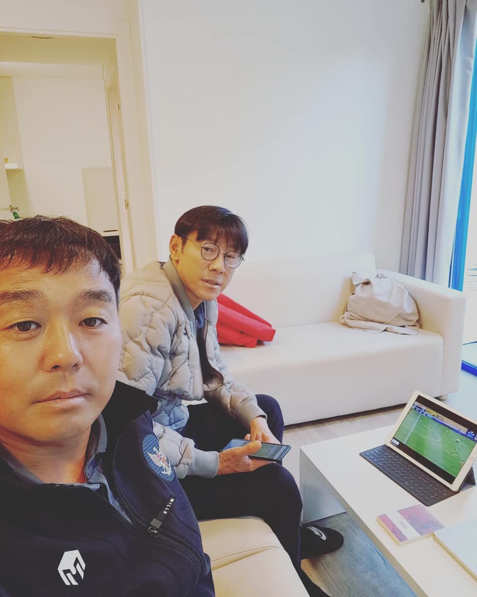 Shin Tae-yong dan Tim Pelatih Korsel Analisis Calon Lawan Timnas Indonesia