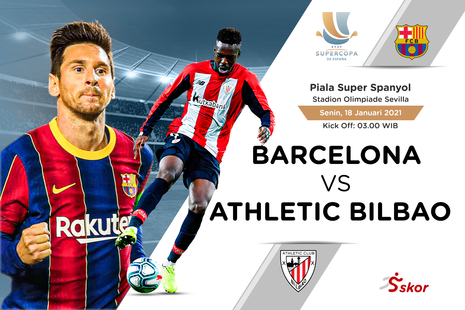 Prediksi Barcelona vs Athletic Bilbao: Los Leones Bisa Mengejutkan di Final Super Spanyol