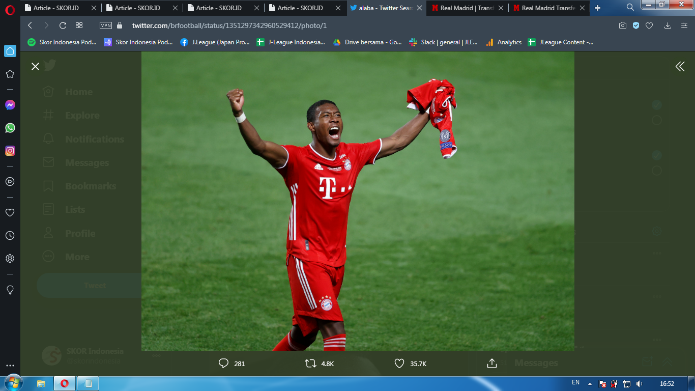 Hasil Buruk di Liga Champions Iringi Rekor David Alaba di Bayern Munchen