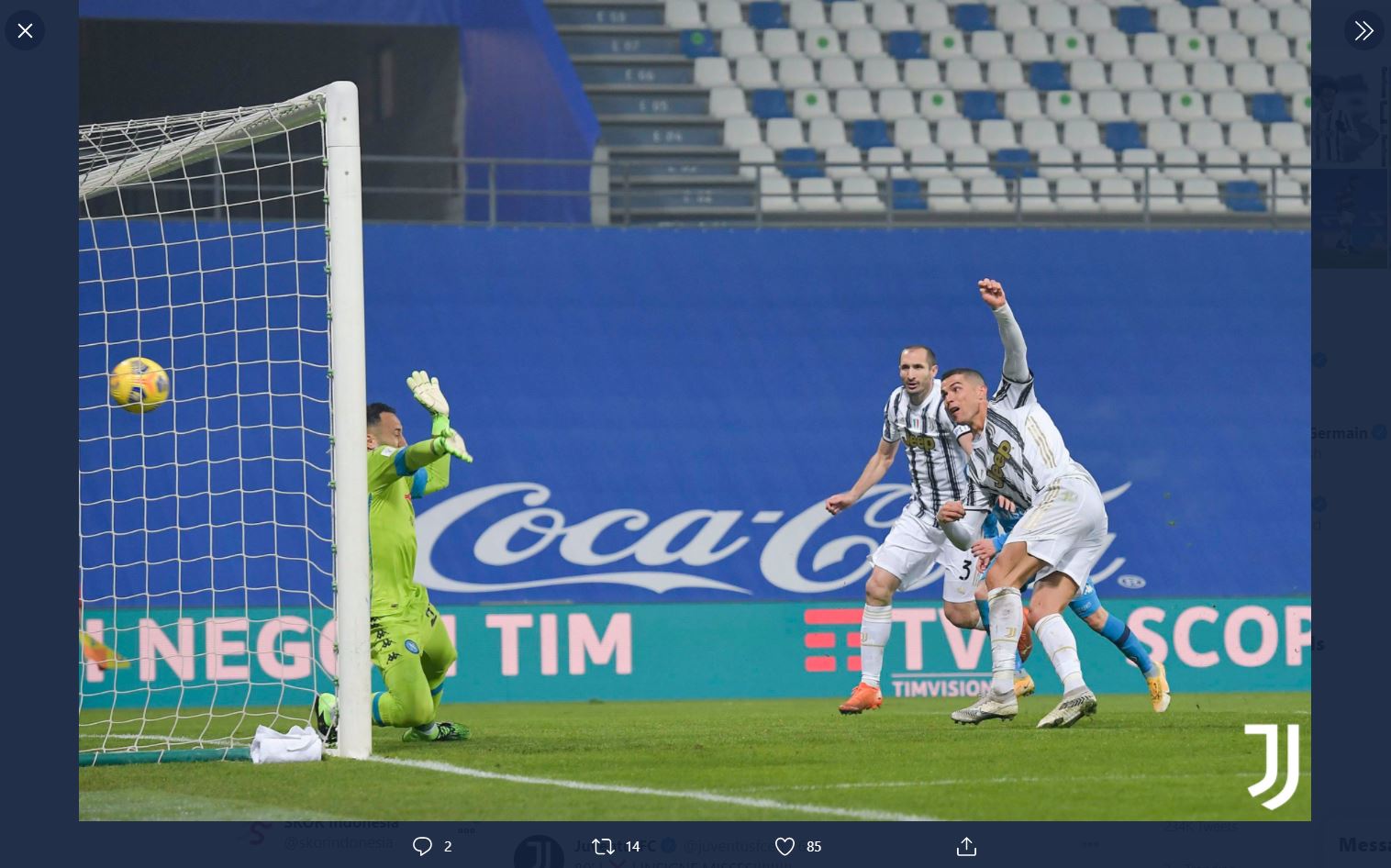 Hasil Juventus vs Napoli: Cristiano Ronaldo Bantu Andrea Pirlo Raih Gelar Perdana