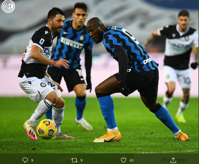 Hasil Udinese vs Inter Milan: Hanya Imbang 0-0, I Nerazzurri Masih Mengekor AC Milan