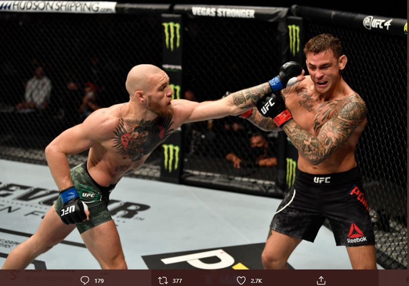 Hasil UFC 257: Conor McGregor Kalah TKO dari Dustin Poirier di Ronde Kedua