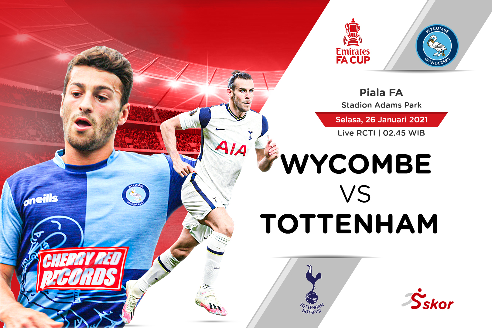 Prediksi Piala FA Wycombe vs Tottenham Hotspur: Momen Carlos Vinicius dan Gareth Bale