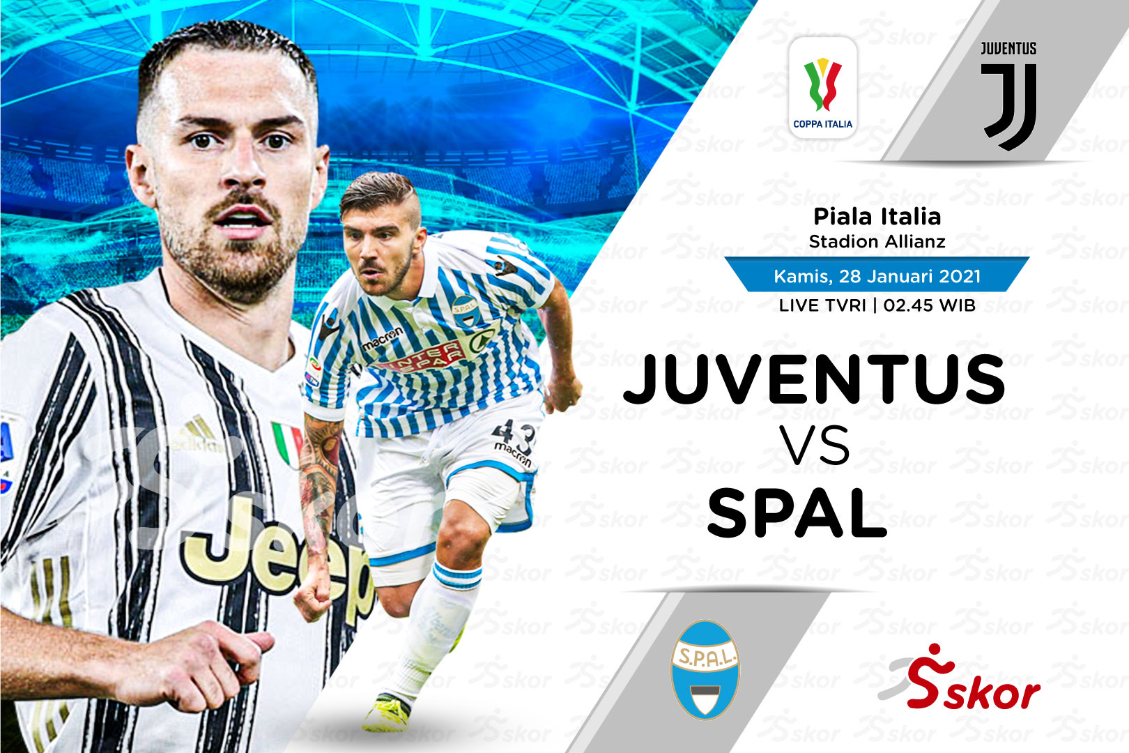 Link Live Streaming Coppa Italia: Juventus vs SPAL
