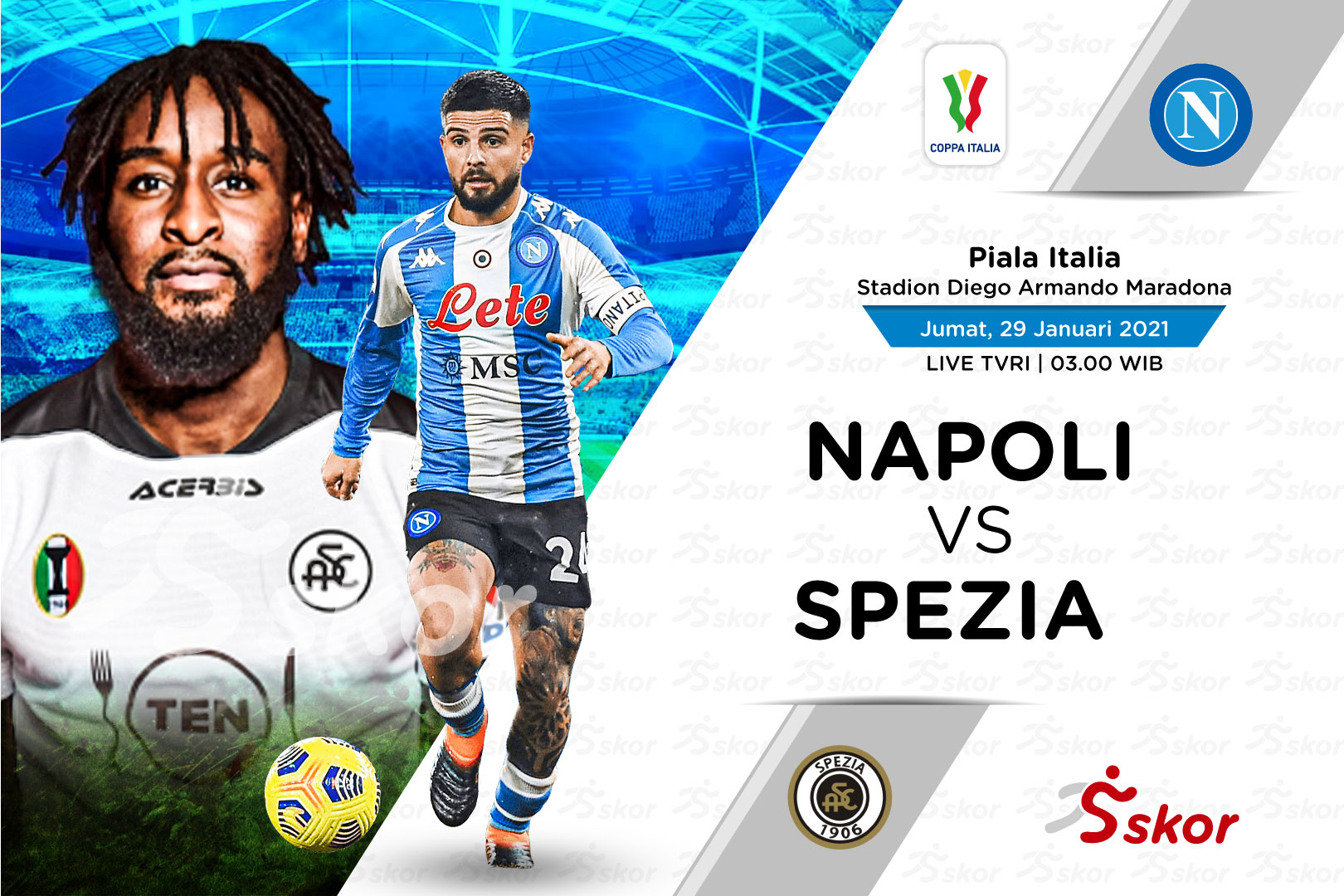 Prediksi Napoli vs Spezia: Kekuatan I Partenopei Lebih Lengkap