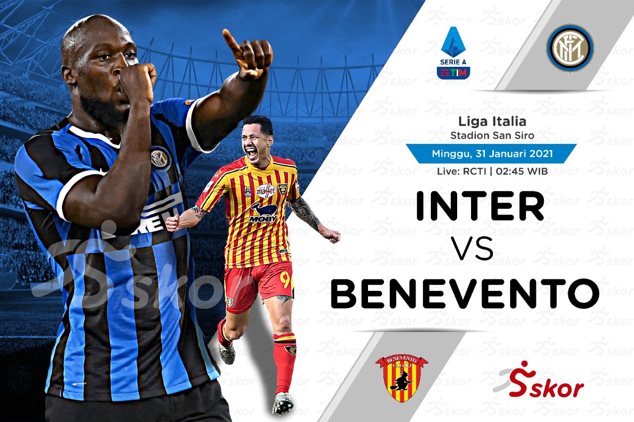 Link Live Streaming Liga Italia: Inter Milan vs Benevento