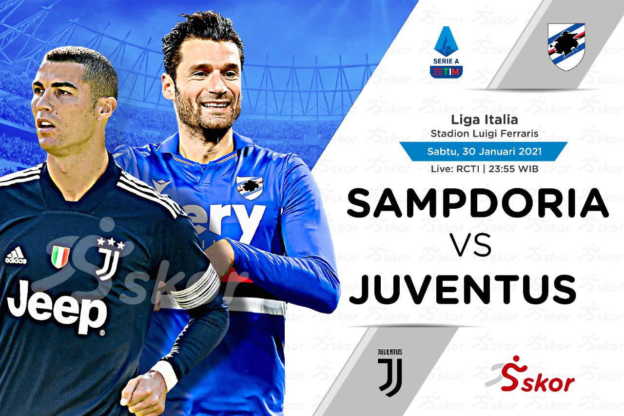 Link Live Streaming Sampdoria vs Juventus di Liga Italia