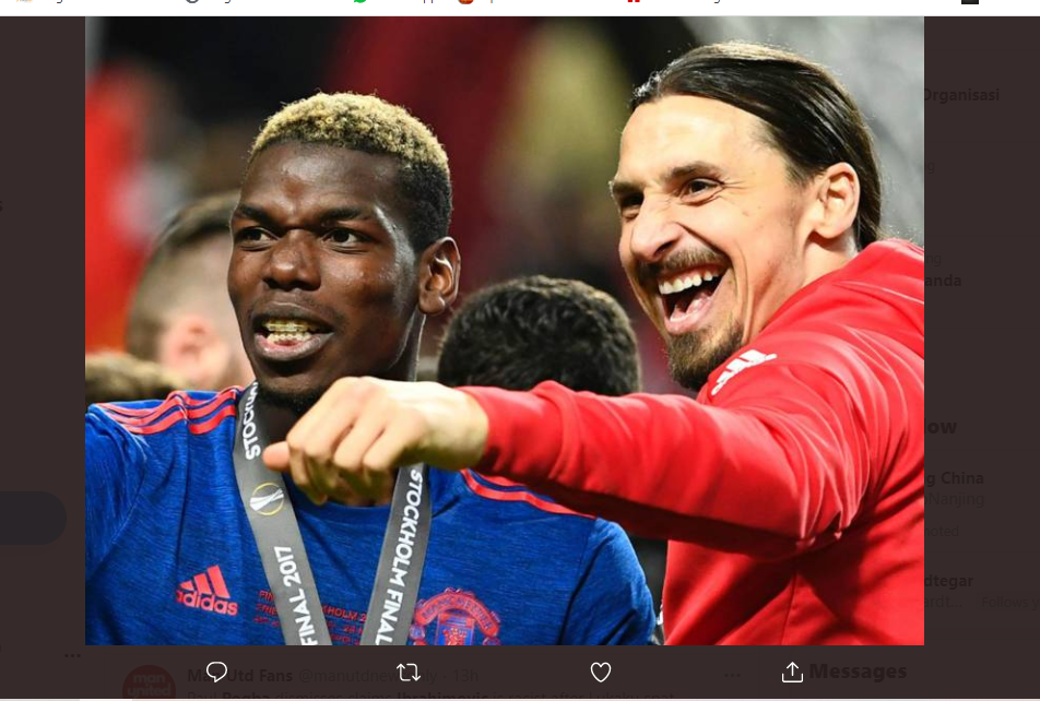 Zlatan Ibrahimovic Dituding Rasialis, Paul Pogba Langsung Pasang Badan 