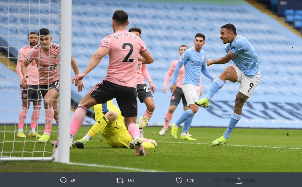 Hasil Lengkap dan Klasemen Liga Inggris: Manchester City Menang, Manchester United Tertahan