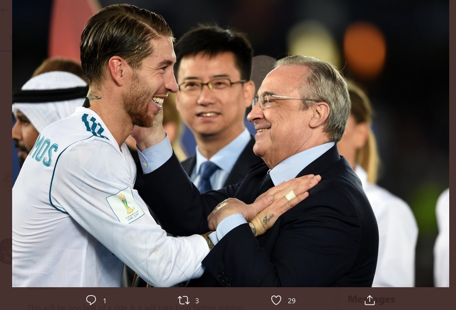 Perpanjangan Kontrak Sergio Ramos di Real Madrid Segera Terealisasi