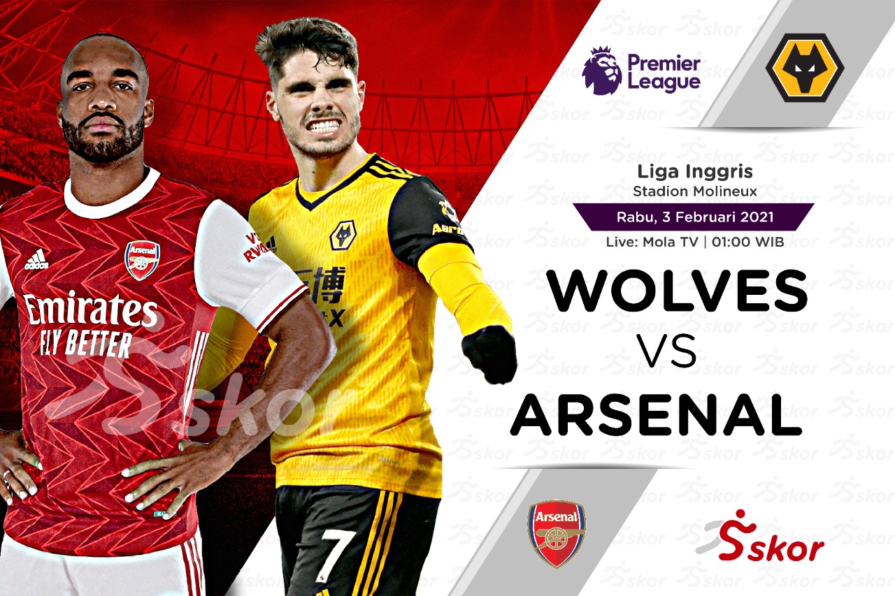 Link Live Streaming Wolves vs Arsenal di Liga Inggris