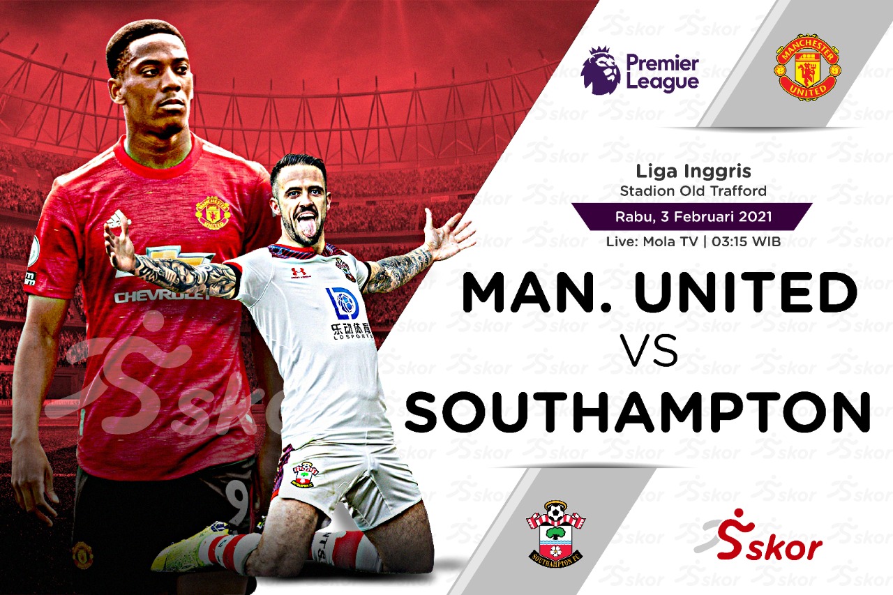 Link Live Streaming Manchester United vs Southampton di Liga Inggris
