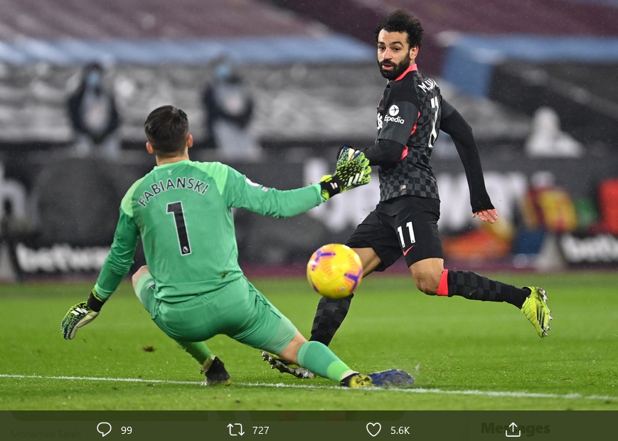 West Ham United vs Liverpool: Mohamed Salah Disanjung Jurgen Klopp