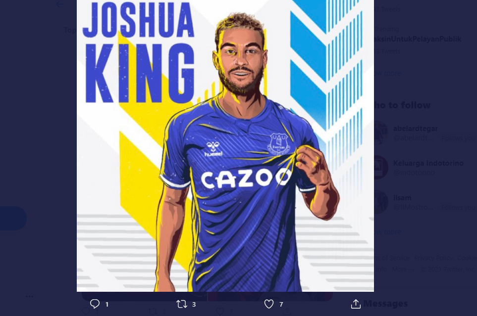 Everton Resmi Gaet Joshua King Seharga 5 Juta Pounds