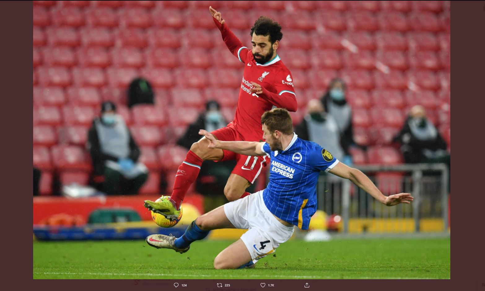Top Skor Liga Inggris: Mohamed Salah Belum Tergeser meski Liverpool Belum Main