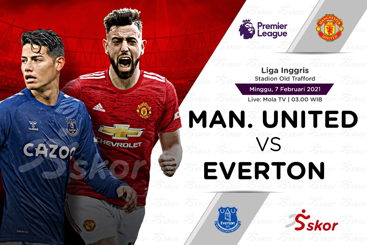 Link Live Streaming Manchester United vs Everton di Liga Inggris