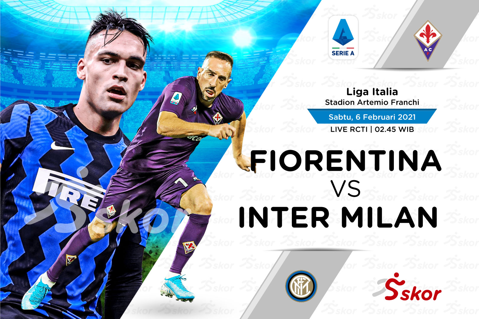Link Live Streaming Fiorentina vs Inter Milan di Liga Italia