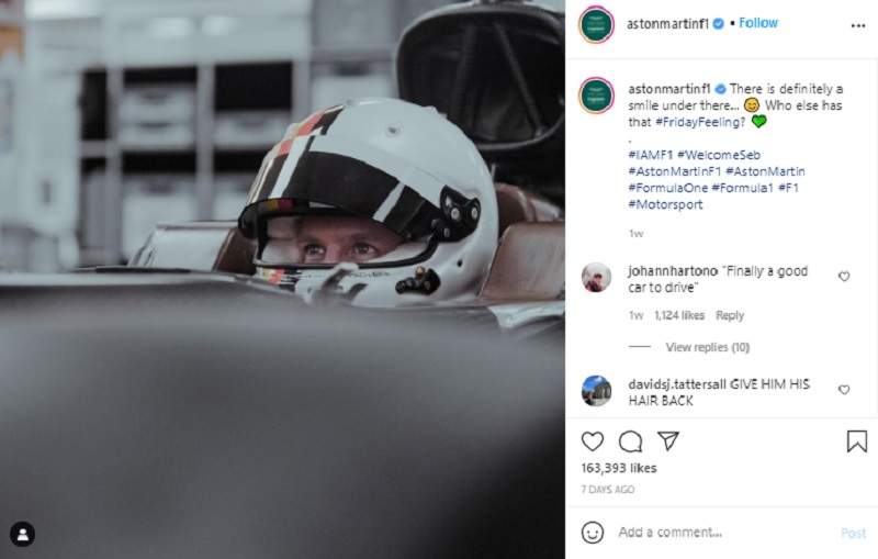 Bos Aston Martin Dibuat Terkesan dengan Performa Sebastian Vettel
