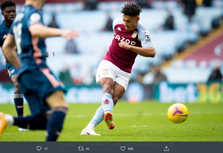 Hasil Liga Inggris: Ollie Watkins Catat Rekor, Aston Villa Tekuk Arsenal 1-0