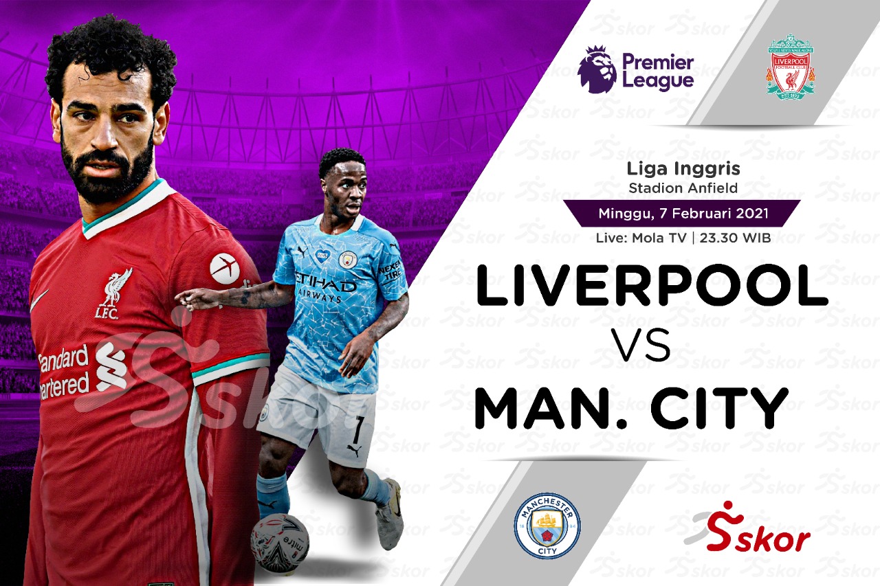 Link Live Streaming Liverpool vs Manchester City di Liga Inggris