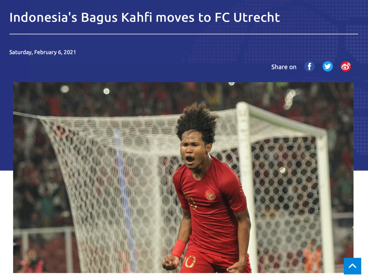 AFC Ikut Merayakan Euforia Transfer Bagus Kahfi Menuju FC Utrecht