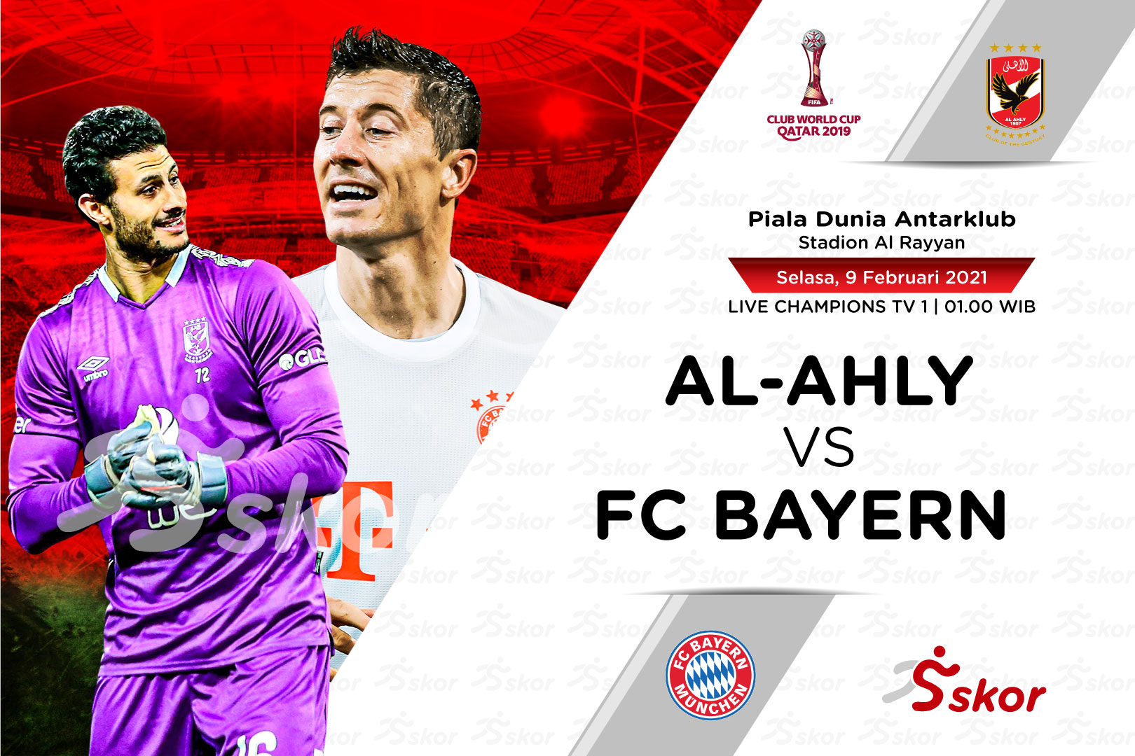 Link Live Streaming Al Ahly vs Bayern Munchen di Piala Dunia Antarklub 2020