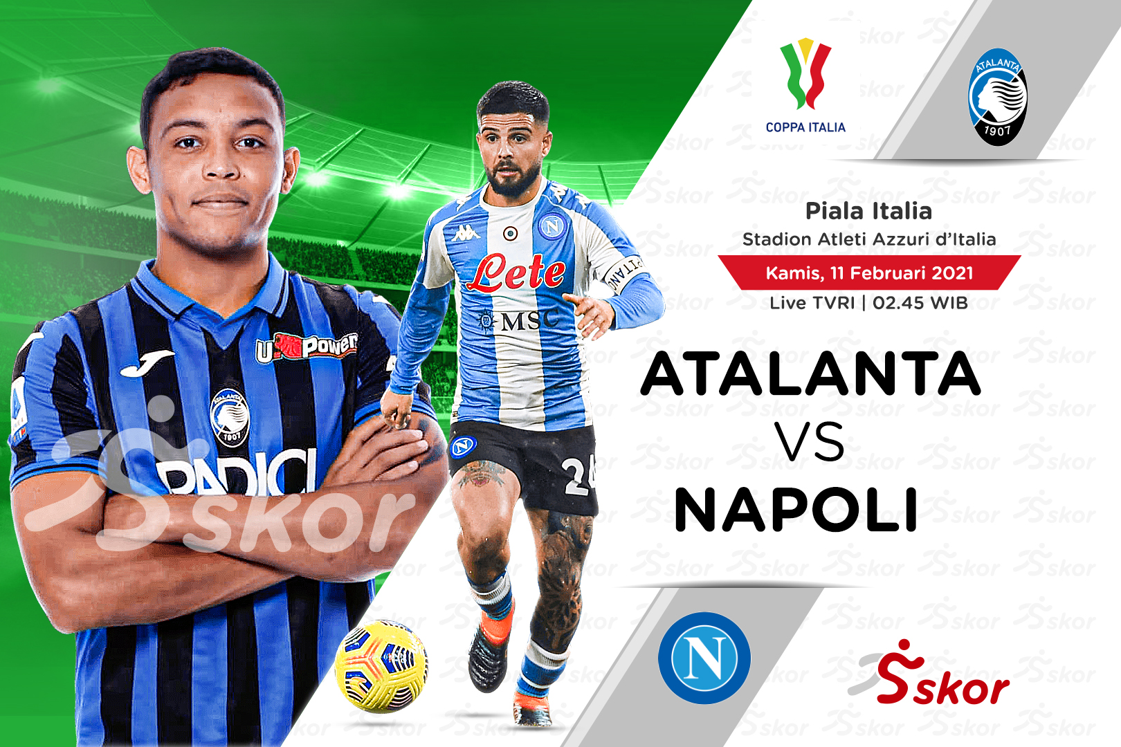 Prediksi Atalanta vs Napoli:  Sang Juara Bertahan Diterpa Badai Cedera