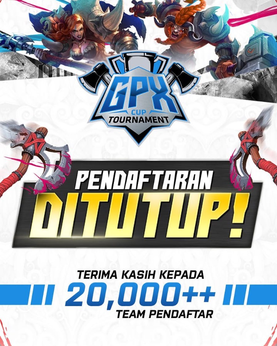 Belum Genap Satu Hari, Pendaftaran Turnamen Mobile Legends GPX Cup 2021 Sudah Ditutup