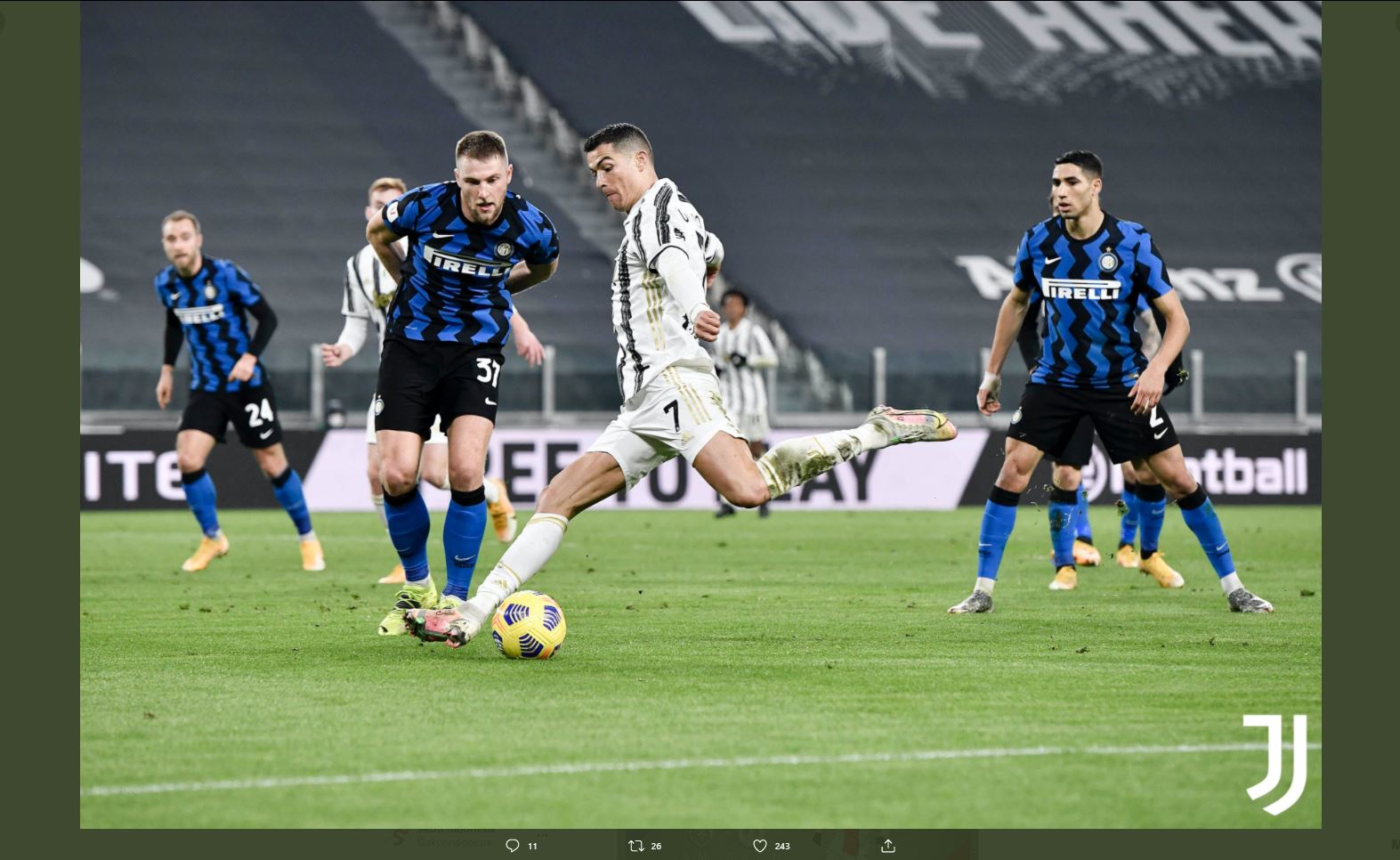 Hasil Juventus vs Inter Milan: La Vecchia Signora Melaju ke Final Coppa Italia