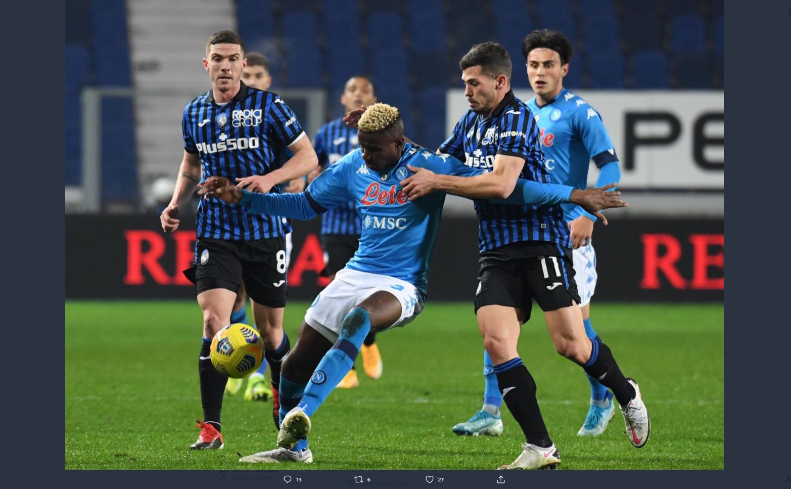 Hasil Atalanta vs Napoli: La Dea Tantang Juventus di Final Coppa Italia