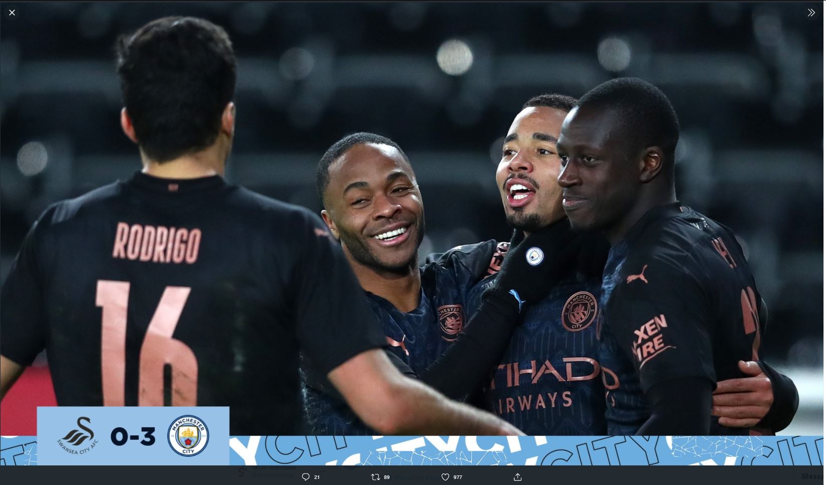 Catatkan 15 Kemenangan Beruntun, Manchester City Masuk Buku Rekor
