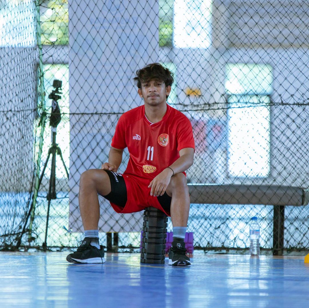 VIDEO: Flank Timnas Futsal Indonesia Ardiansyah Runtuboy Pamer Skill Juggling Bola Tenis