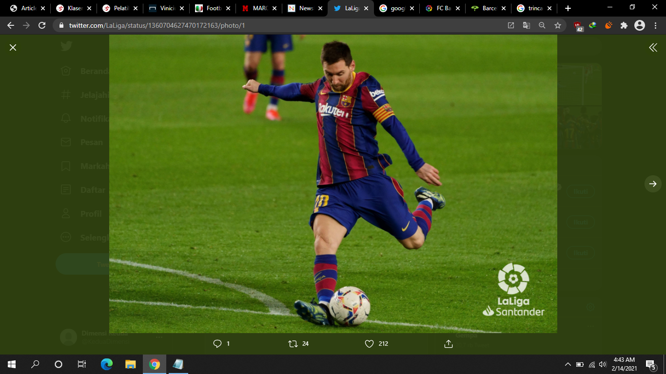 Kumpulkan 505 Laga, Lionel Messi Samai Rekor Xavi di Barcelona