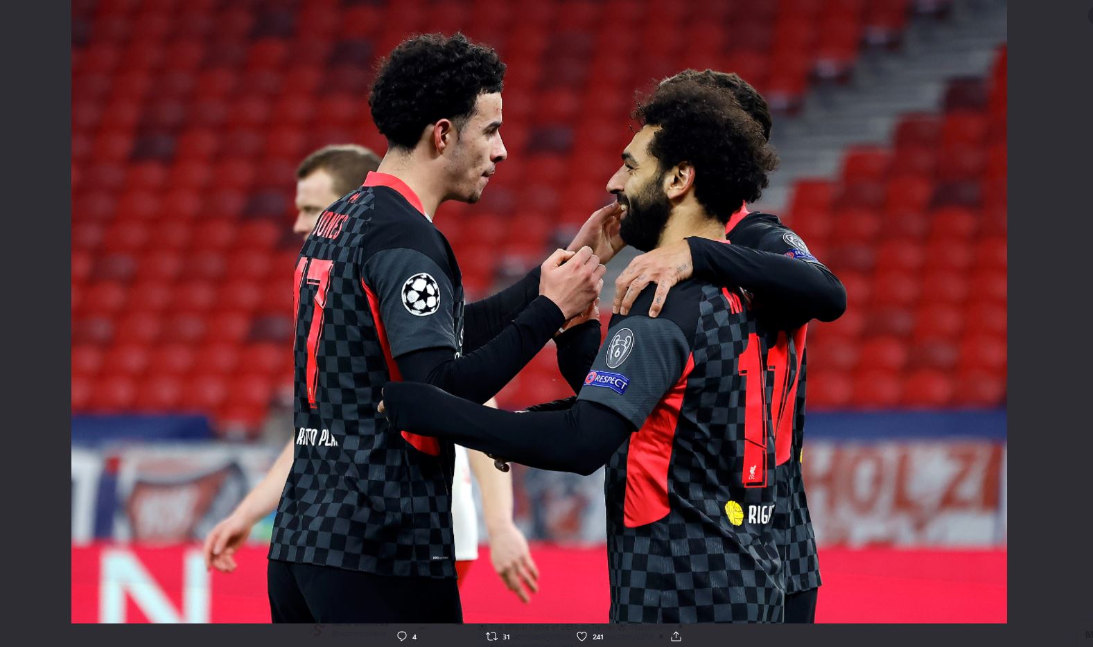 Hasil RB Leipzig vs Liverpool: The Reds Menang Berkat Mohamed Salah dan Sadio Mane