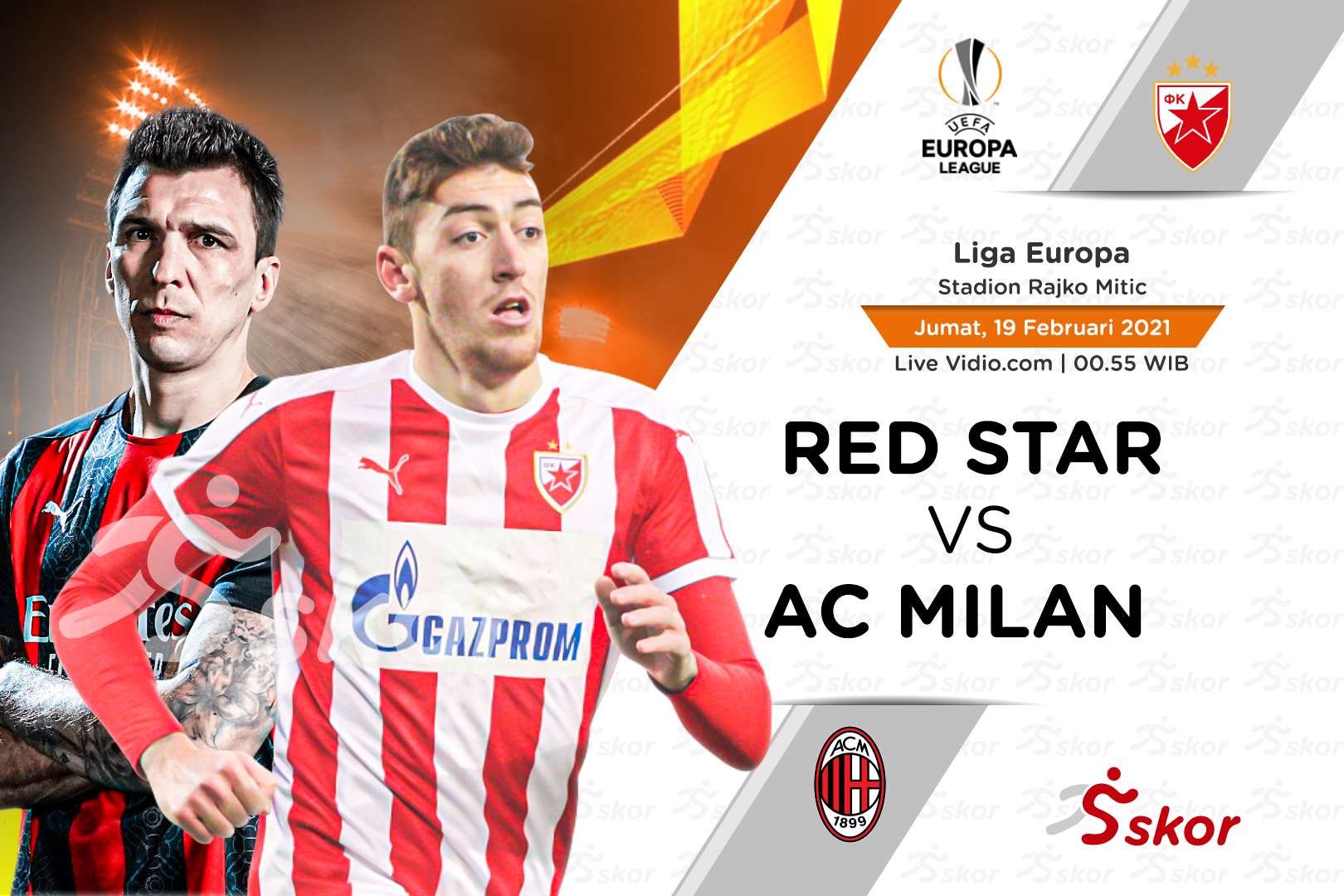 Prediksi Red Star vs AC Milan: Saatnya Mario Mandzukic Unjuk Gigi