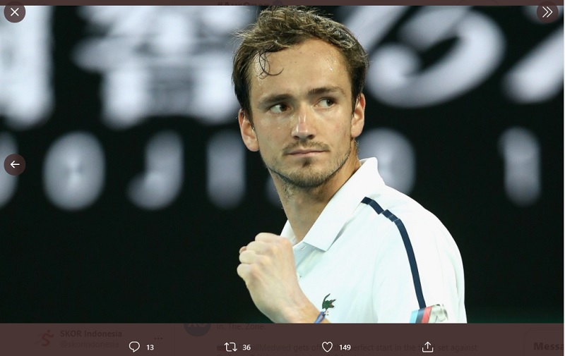 Daniil Medvedev Berpeluang Geser Novak Djokovic dari Peringkat 1 Dunia pada Bulan Ini