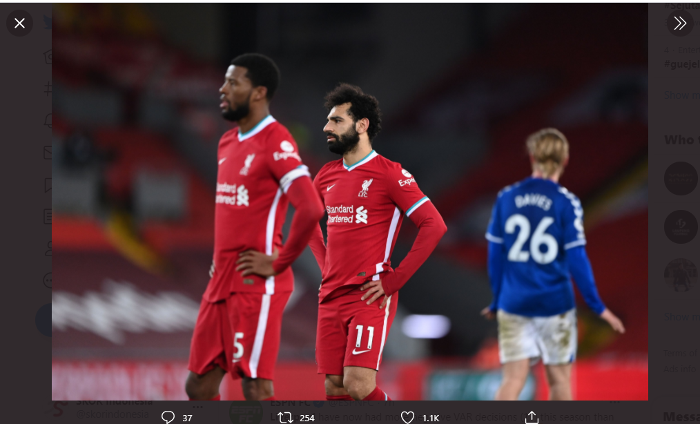 6 Laga Kandang Tanpa Kemenangan, Liverpool Tuai Kecaman