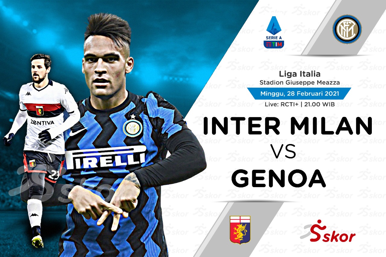 Link Live Streaming Liga Italia: Inter Milan vs Genoa