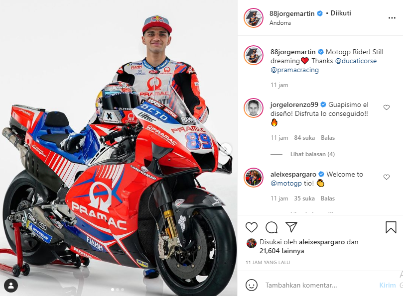 MotoGP Doha 2021: Start Terdepan, Jorge Martin Sempat Tak Pede